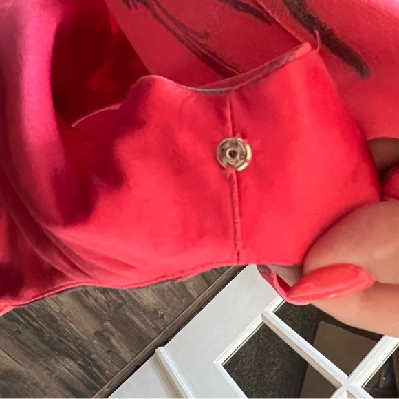 Lela Rose Pink Floral A-Line Dress Sleeveless - Picture 9 of 10